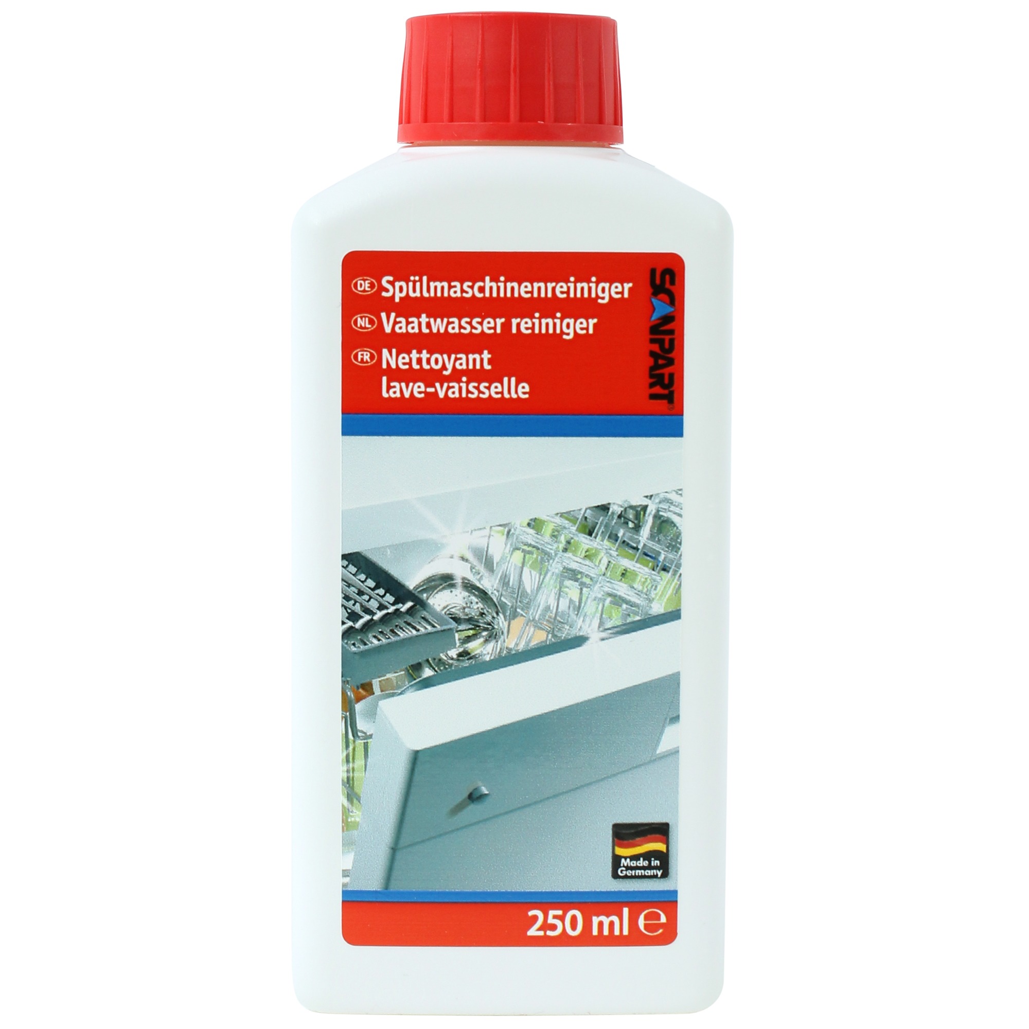 Scanpart vaatwasser reiniger 250ml Vaatwassers accessoire Wit