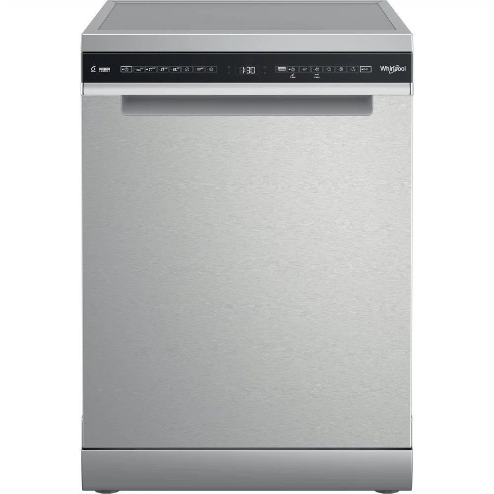Whirlpool W7F HS51 X MaxiSpace Vrijstaande vaatwasser Grijs