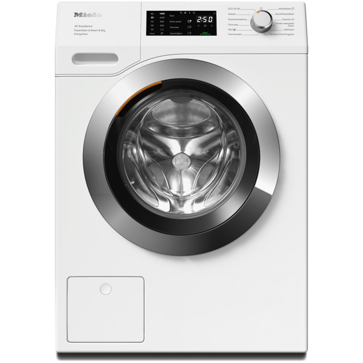 Miele WEE 395 WPS Excellence PowerWash & SteamCare EcoHero (A-40%) Wasmachine Wit