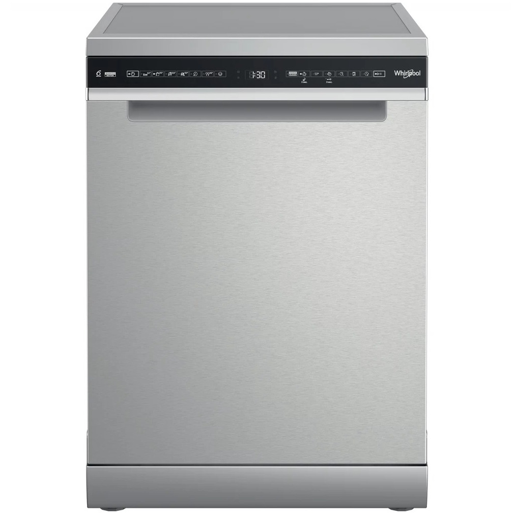 Whirlpool W7F HS41 X MaxiSpace Vrijstaande vaatwasser Grijs