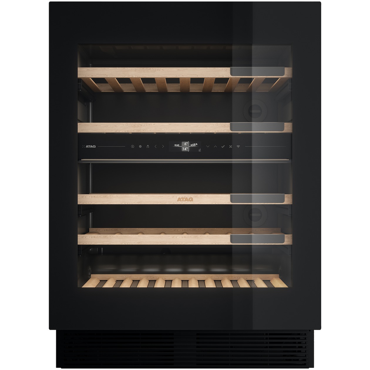 Atag KU8571K2C Inbouw wijnkoelkast Zwart