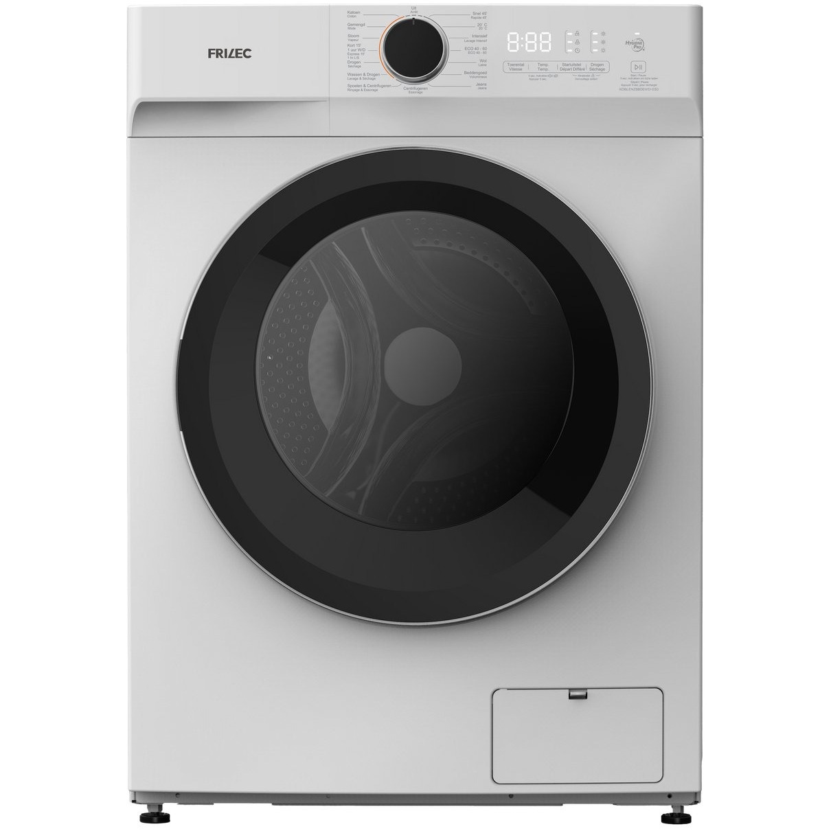 Frilec KOBLENZ8806WD-030 Was-droogcombinatie Wit