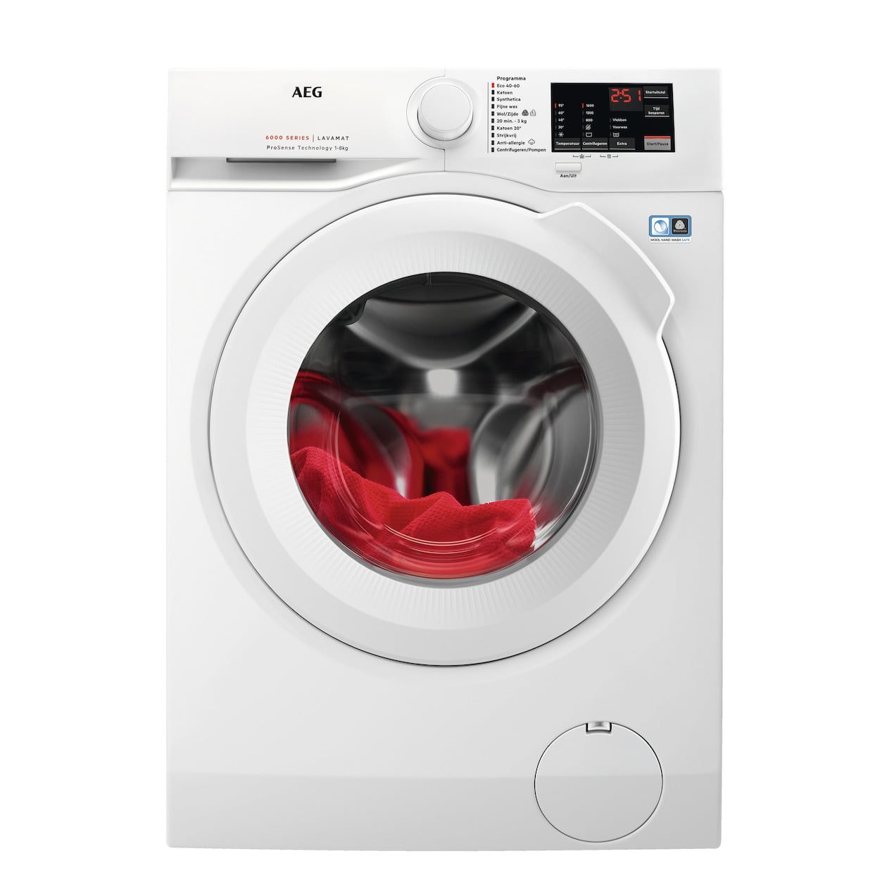 AEG LF628600 ProSense Wasmachine Wit