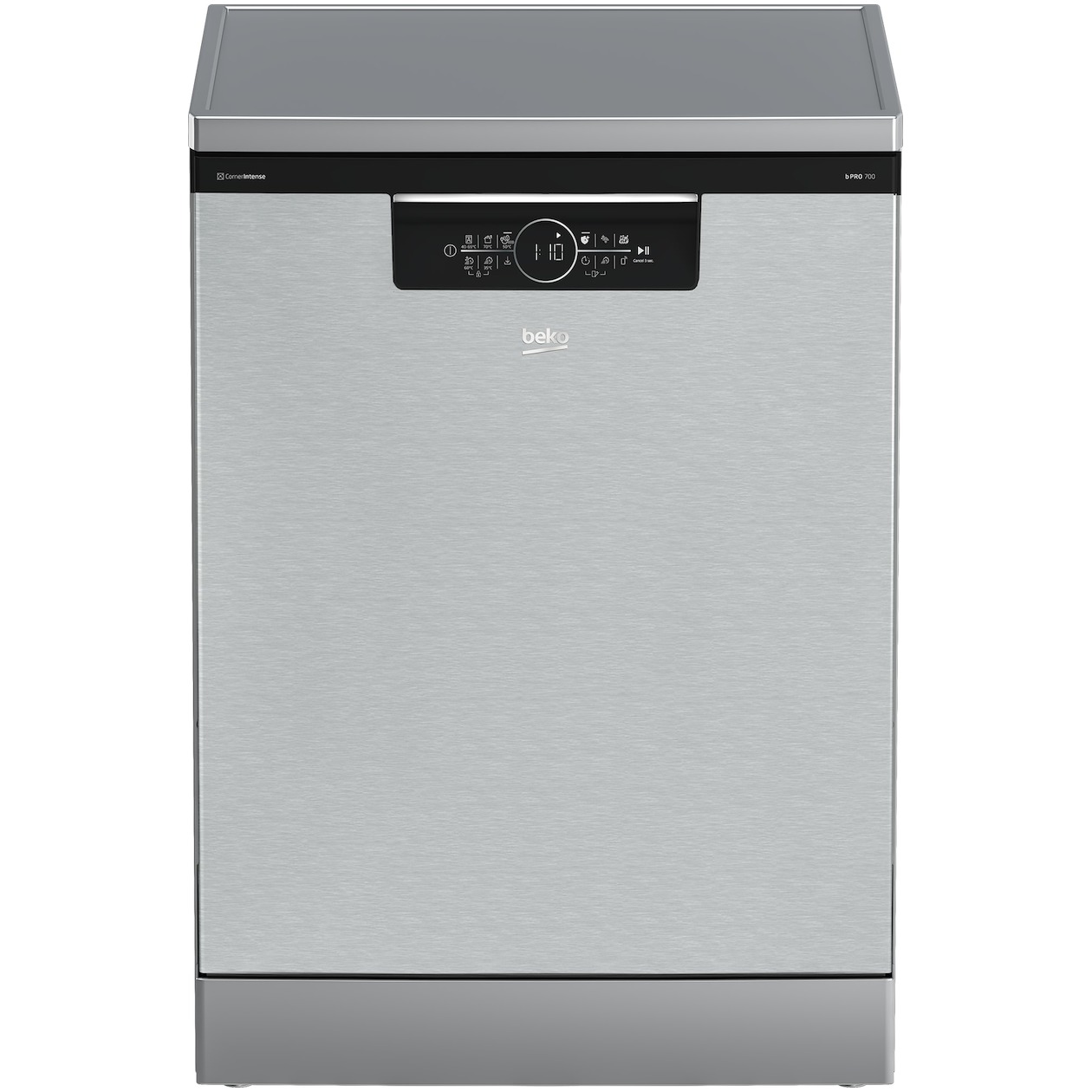 Beko BDFN36560XC Cornerintense Vrijstaande vaatwasser Grijs