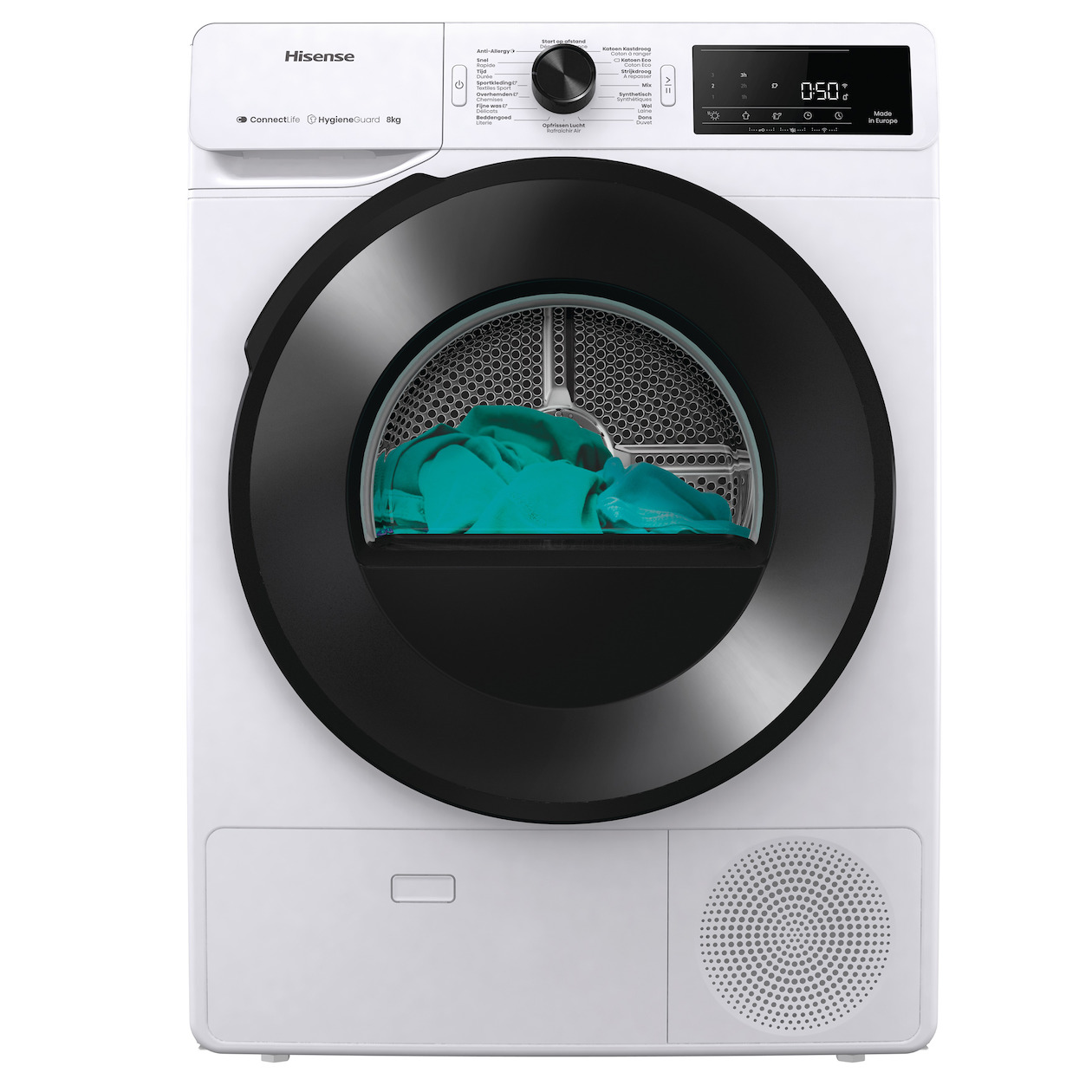 Hisense DH3V800UW/BLX Warmtepompdroger Wit