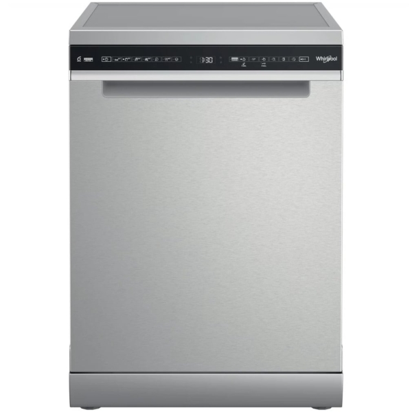 Whirlpool W7F HS41 X MaxiSpace Vrijstaande vaatwasser Grijs