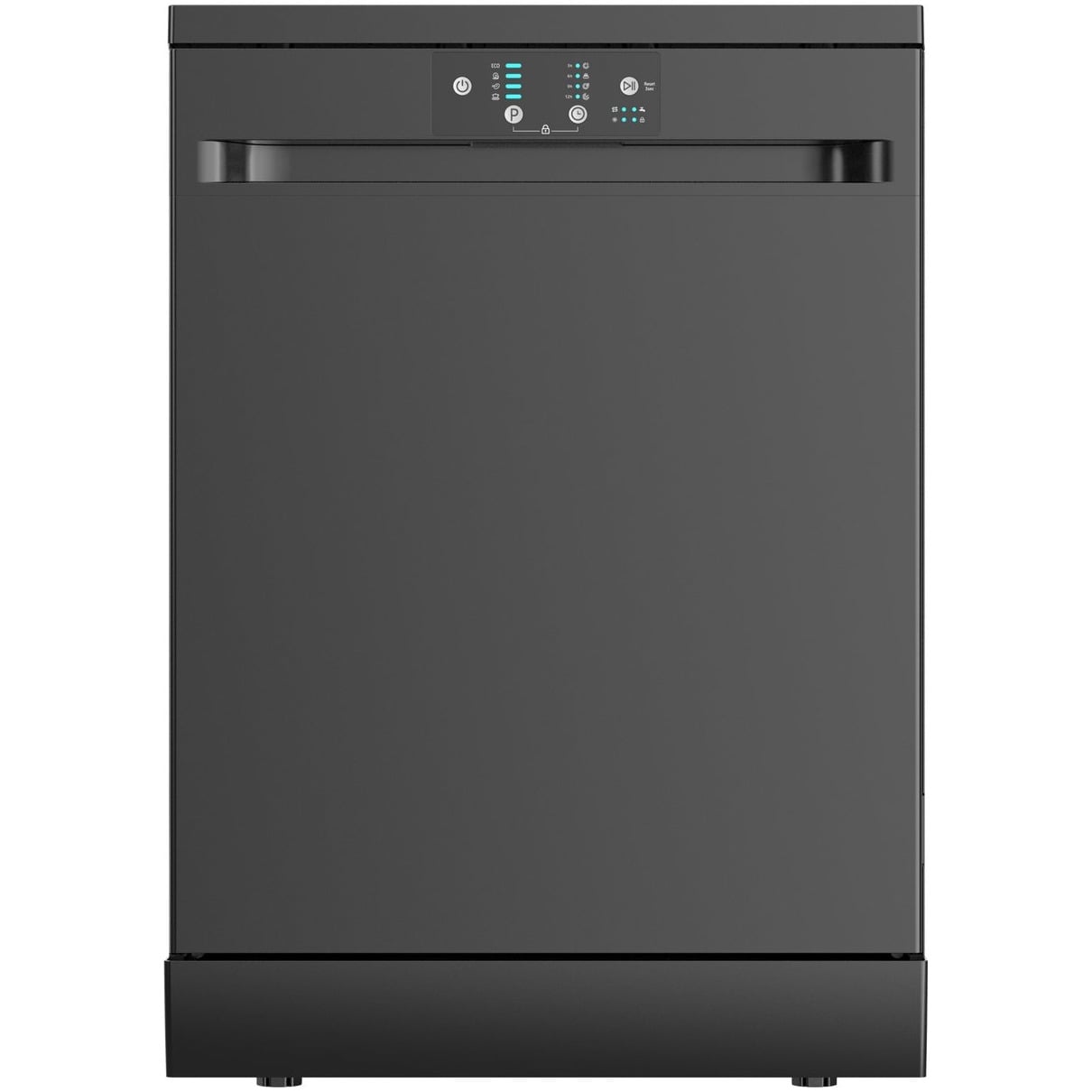 Exquisit GSP8614-450DB Vrijstaande vaatwasser Grijs