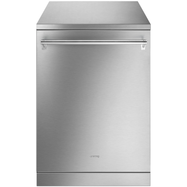 Smeg LVS345BQSTX Vrijstaande vaatwasser Grijs